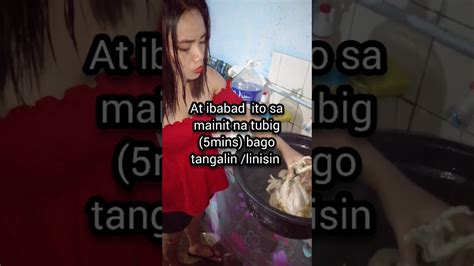 Paano magtangal ng balahibo ng manok at mabilis na .
